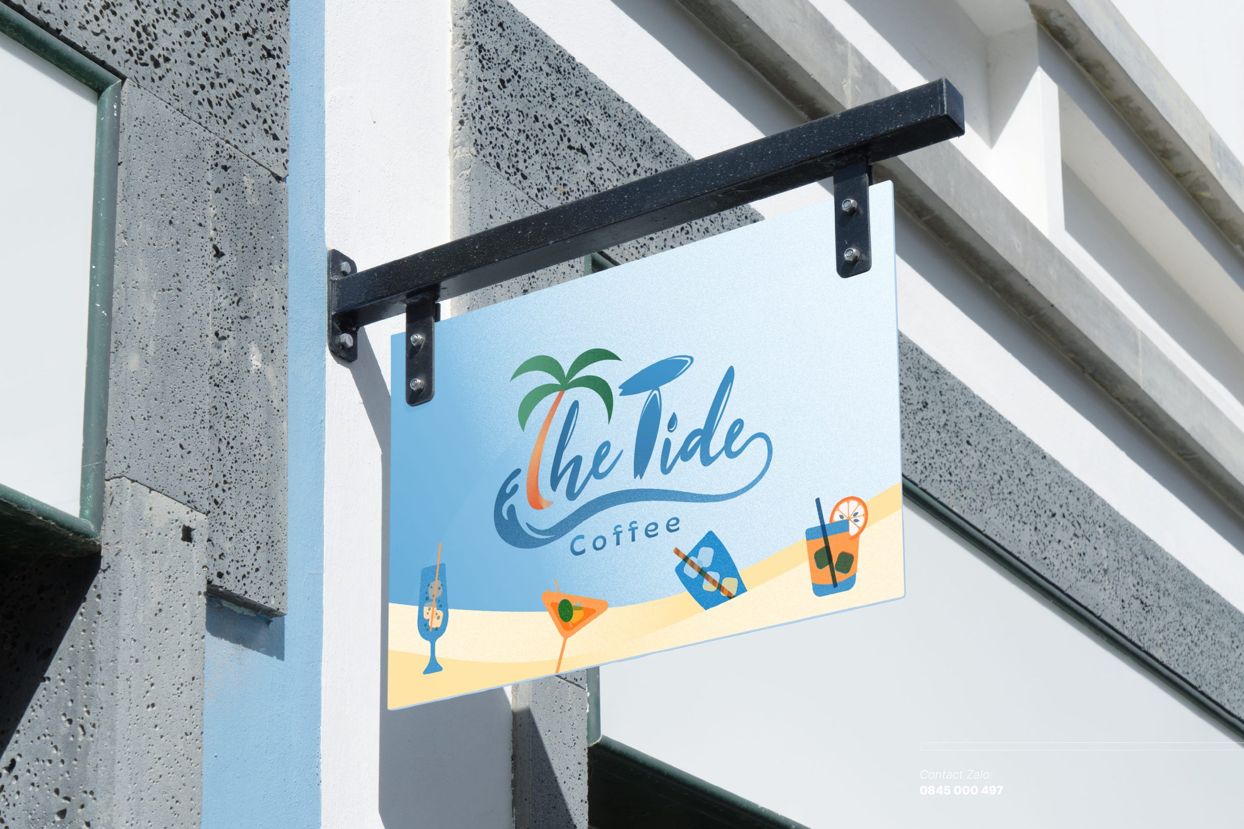 Bảng hiệu The Tide Coffee