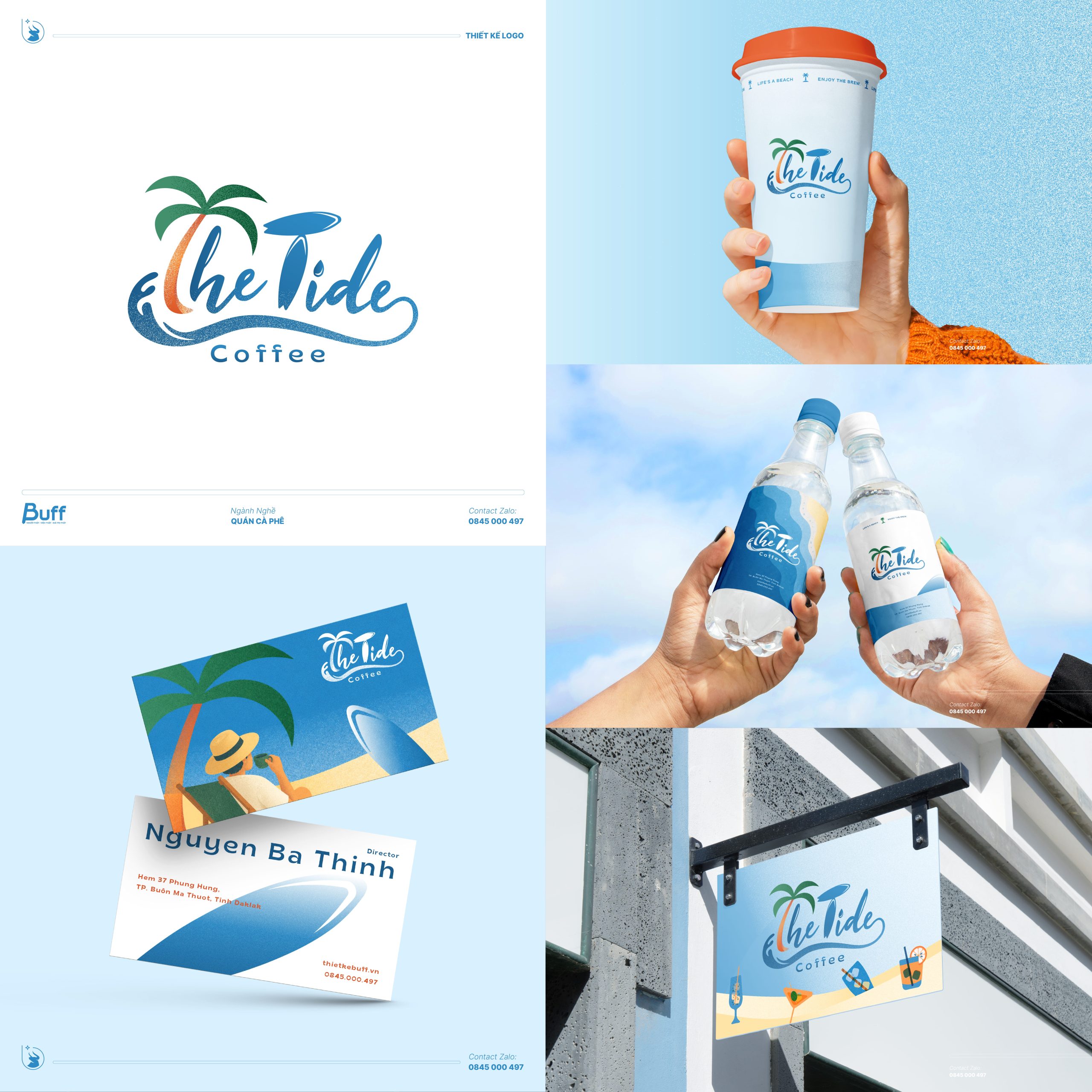 Bộ nhận diện tổng thể The Tide Coffee