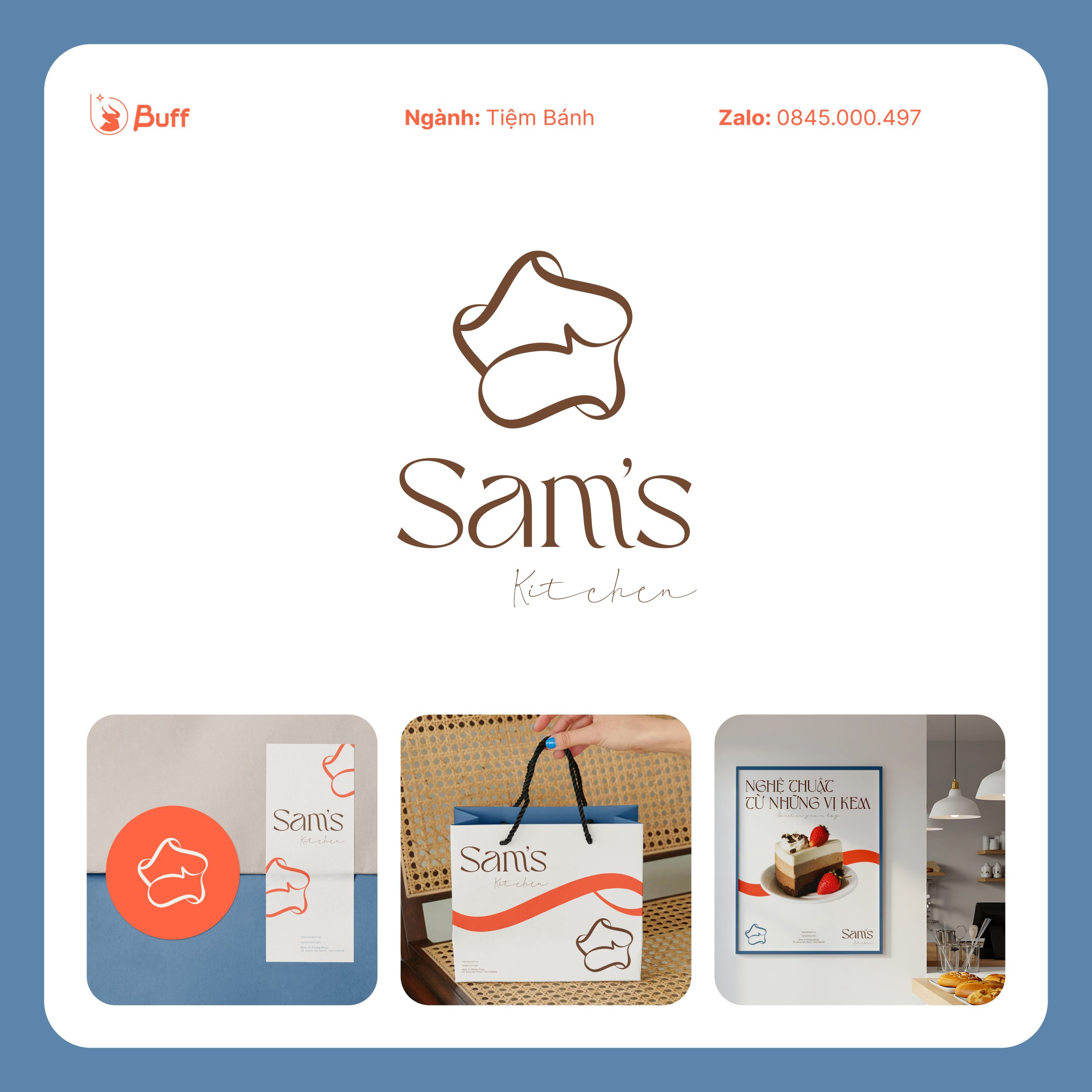Bộ nhận diện tổng thể Sam's Kitchen